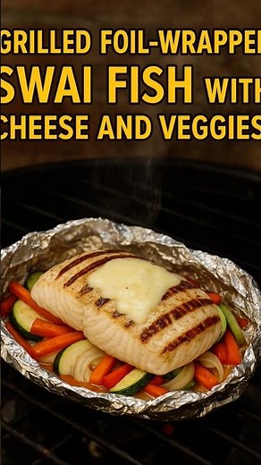“Grilled Foil-Wrapped Swai Fish(on the ExpertGrill) with Philadelphia Cheese and Veggies!”