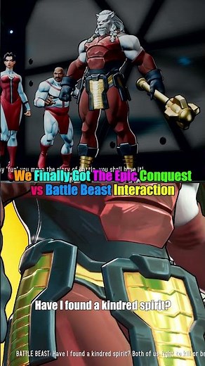 We Finally Got The Epic Conquest vs Battle Beast Interaction #invinciblevs #invincible