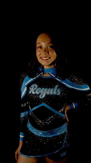 UNIFORM REVEAL for our NOVICE & LEVEL 1 athletes!! 👑🩵 We can’t stop staring at how stunning and sparkly these uniforms are🤩 | Royal All Stars Cheer & Dance
