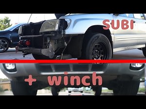 Installation of XBULL 5000lbs winch - Subaru Forester winch mount and recovery point build.