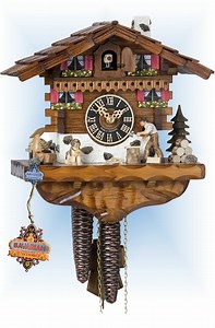Wood Chopper 10" Cuckoo Clock