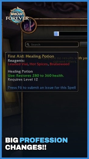 BIGGEST PROFESSION CHANGE SO FAR!! | WoW Forever