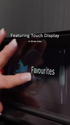 The NEW digital control ring on our Premium Oven Range is engraved in the glass control panel 😍 TFT Touch Display Pro shown has clear, vivid text and images to make controlling your appliances intuitive and a sight for the senses! Available in three sizes depending on model chosen. To learn more visit https://bit.ly/45uyi3l | Bosch Home