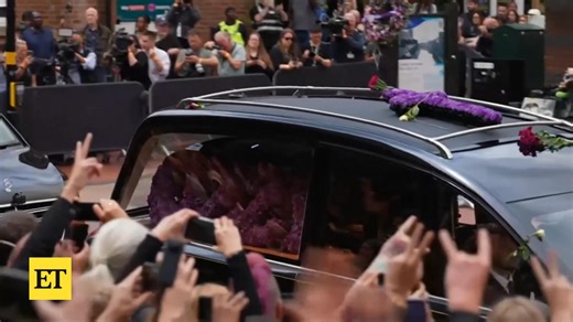 2M views · 43K reactions | Sharon Osbourne appeared overwhelmed by grief as she and her children, Kelly, Jack and Aimee, paid tribute to Ozzy, whose death was announced July 22. The public funeral procession drove through the late rocker's hometown of Birmingham, England, before ending at a small, private funeral service. | Entertainment Tonight | Facebook