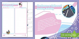 Hardware or Software Sorting Activity (Ages 5 - 7)