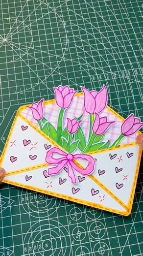 Flower Envelope Making 💐💌#shorts #ytshorts #youtubeshorts #diy #trending #flowers