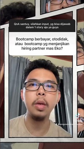 Pilih bootcamp atau otodidak untuk jadi programmer #programmerzamannow
