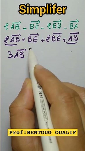 Vecteurs et translation - relation de chasles - somme de deux vecteurs | maths #maths #vecteurs