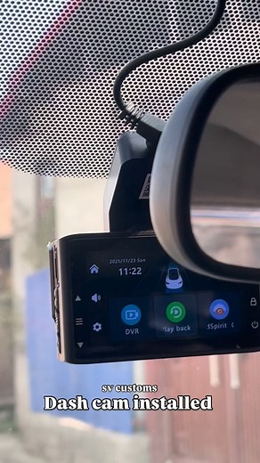 Dash cam installed with sim support and gps tracker✌️ | SV Customs