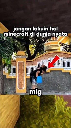 This Minecraft YouTuber dared to MLG a water bucket in the real world