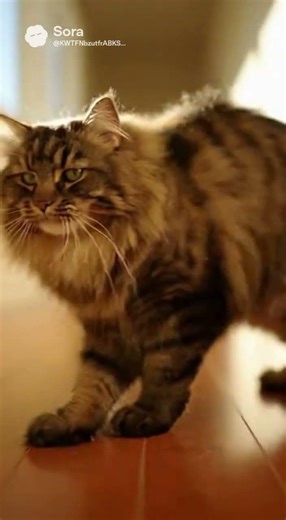 森の王様、朝のねこ道。ふわり散歩で、癒やし完成