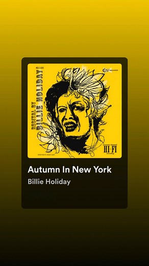 Happy First Day of Fall! 🍁 Start off the season with a warm cup of coffee and your favorite Billie Holiday tune. "Autumn In New York" was listed as No. 5 on Timeout's "100 Best NYC songs!" #BillieHoliday #FirstDayOfFall Listen to #LadyDay here: https://billieholiday.com/music/ | Billie Holiday