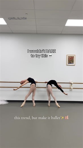 I wouldn’t dare to try this… #ballet #trending #flexibility