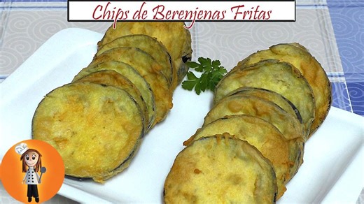 Chips de berenjenas fritas | Receta de cocina en familia