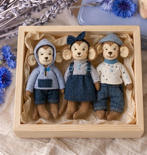 Monkey Sewing Pattern PDF Doll Pattern Toy Pattern Stuffed Animal Pattern Monkey Family Pattern - Etsy