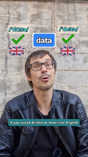 English words that have flexible pronunciation!💪 Do you ever ask yourself if you need to pronounce ‘data’ as /da:ta/ or /deita/? In fact, both ways are fine. And it’s both for British🇬🇧and American🇺🇸 English! #pronunciationteacher #pronunciation #pronunciationpractice #pronunciación #britishenglish #britishaccent #americanenglish #speakenglish #speakingenglish #speakingtips #pronunciationtips #fluentenglish #naturalenglish #englishforeveryone #dailyenglishlesson #dailyenglish #learnenglishw