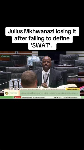 "What does SWAT stand for.... I dont know... You are a police officer... I can't answer that" 23 Jan 2026 #newsnexussa #InCaseYouMissedIt | News Nexus SA