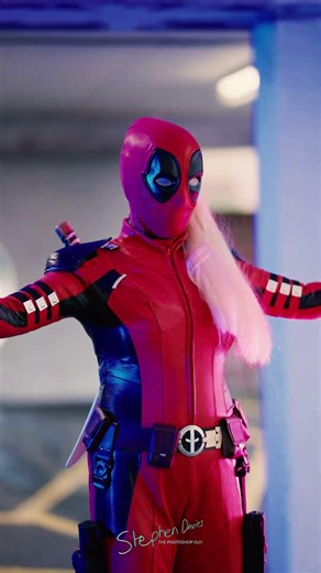 #ladypool Cosplay Photoshoot #deadpool #cosplayer #shorts