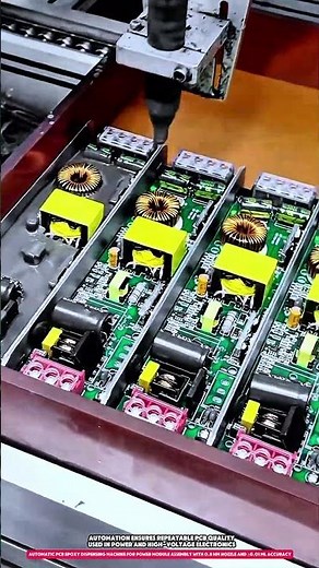 automatic pcb epoxy dispensing machine for power module assembly with 0.8 mm nozzle