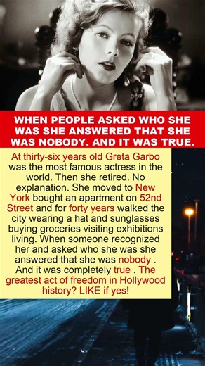 Greta Garbo Retired at 36 and Spent Forty Years Walking New York Without Anyone Seeing Her