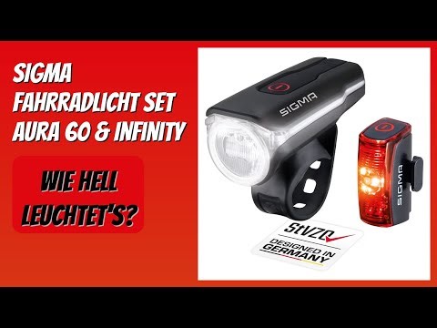 BEWERTUNG (2026): SIGMA Fahrradlicht Set Aura 60 & Infinity. Infos