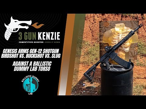 Gen-12 Shotgun vs. a Ballistic Dummy Lab Torso