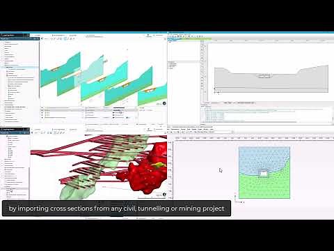 Import Leapfrog geological cross sections from Seequent Central into PLAXIS 2D