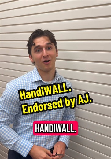 HandiWALL. The only slatwall endorsed by AJ. #slatwall #garageupgrade #sales