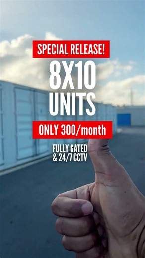 8x10 Mini Warehouse Storage in Grand Cayman | Prospect Storage