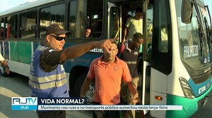 Movimento nas ruas e no transporte público aumentou nesta terça-feira (07)