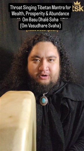 Terence MG Leaño on Instagram: "Throat singing this mantra for abundance, wealth & prosperity. This mantra is traditionally recited to attract prosperity, money, and overall abundance. It is believed to help eliminate scarcity, encourage generosity, and open the flow of wealth in both spiritual and material areas of life. Practitioners use it regularly to align their energy with the frequency of receiving and sharing. "Om Basu Dhalé Soha" is the Tibetan pronunciation for "Om Vasudhare Svaha" inv