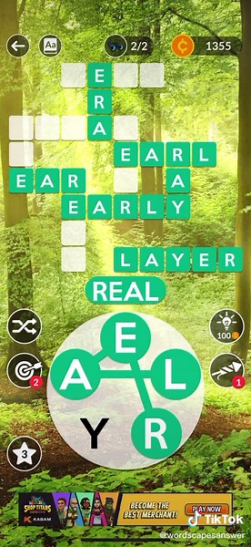 Level 80 of Wordscapes #wordscapes #answers #fyp #help #wordscapesanswers