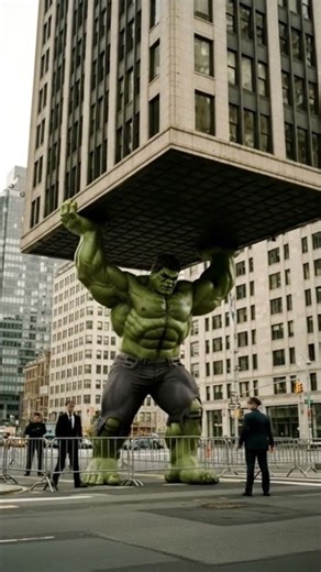 giant hulk , hulk lift the building | #hulk #avengers #cartoon #viral