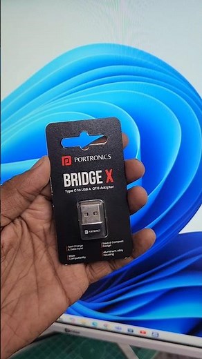 portronics BRIDGE X connector | Type C to USB A adapter