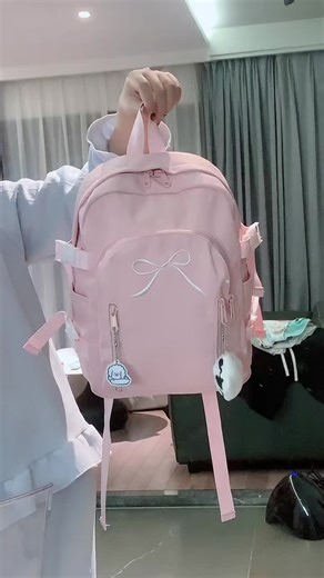 Cute Pink Backpack for School and Travel