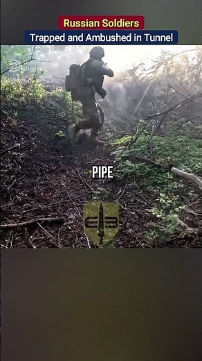 Three Russian Soldiers Trapped and Ambushed in Tunnel!