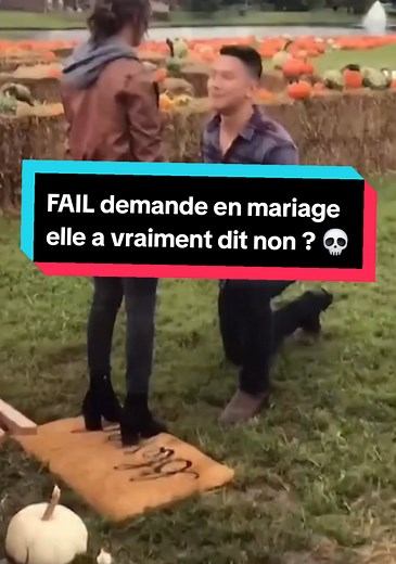 Demande en mariage ratée : dire non 💀 #fail