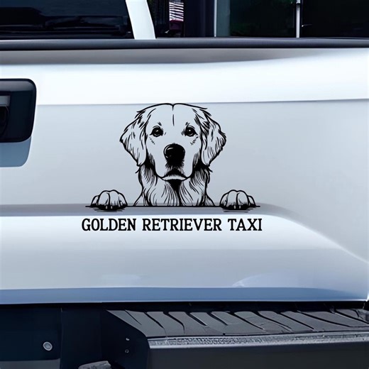 Golden Retriever Car Decal: Dog Breed Bumper Sticker Gift for Poodle Dog Lover Mom Dad - Etsy