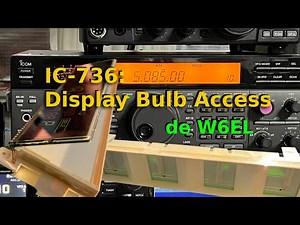 IC-736 Display Bulb Access