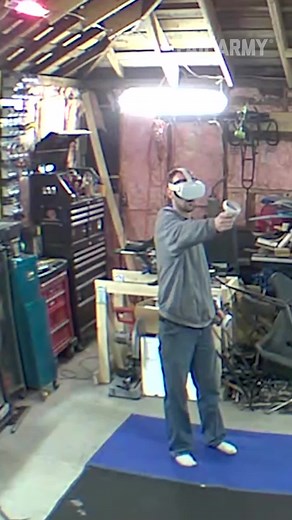 The worst place to play VR ever! 🤣 #FailArmy..#fails #VR #virtualreality #funnyfails #funnyvideo