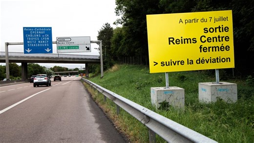 La sortie Reims-Centre de l’A344 depuis Tinqueux sera fermée dès lundi