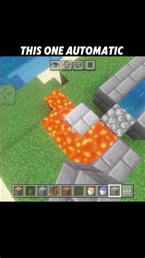 This one automatic stone farm in Minecraft #gaming #viral #tutorial #build #aura