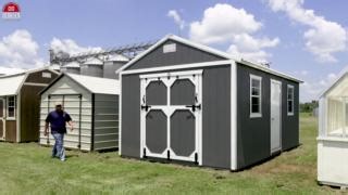 10K views · 44 reactions | Upgrade your Derksen Building with our convenient Ramp Style Door!  Whether you're moving storage boxes, lawn equipment, or even a golf cart, our cable system ensures easy access with lockable latches, handles, rubber feet, and flooring. Customize your space for maximum functionality! #DerksenBuildings #CustomRampDoor #EasyAccess | Derksen Portable Buildings | Facebook