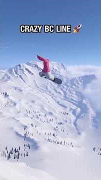 Shredders Gameplay 2025: Crazy BC Line #shredders #bigair #snowboarding #freeride