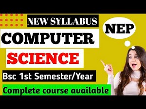 Bsc 1st semester computer science syllabus | Bsc 1st year computer science syllabus #yourbscguide