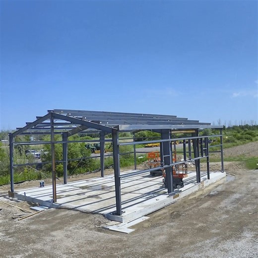 🚨 New Video Alert! 🚨 We’re thrilled to share our latest time-lapse video featuring a stunning 40x60 Toro Steel Building in Newmarket, Ontario, Canada! 🇨🇦🏗️ In Cobalt Blue with Polar White trim, this building pops! This versatile and popular building size of 40’W x 60’L boasts a 17' eave height and a 3:12 roof pitch, making it perfect for a variety of uses. What’s more impressive is that this structure was erected in just 2 short weeks with a small crew of 2-3 people and a boom lift (MEWP - 