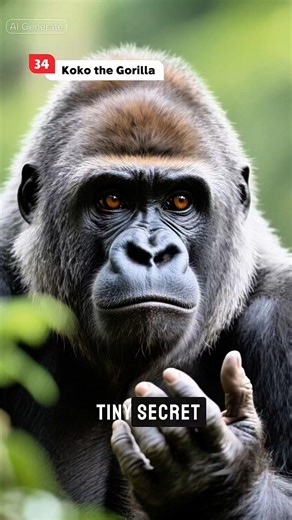 Gorilla’s Secret Revealed in Their Paws |#signlanguage
