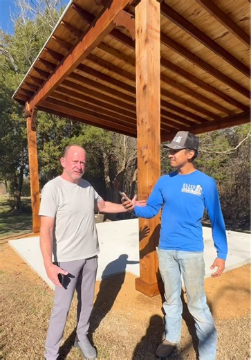 Jerry upgraded his backyard with a custom gazebo by Elite Hawk Construction. 🏡 Add value, comfort, and pride to your home. Call or text to get started (945) 361-3754 📞 #patio #gazebo #carpenter