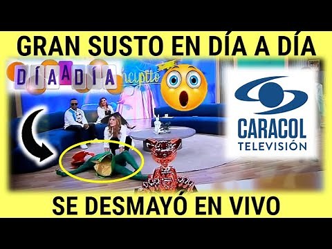 Invitada a Dia Dia de Caracol TV Sufrió Desmayo En Vivo _ Hubo Pánico en el Set