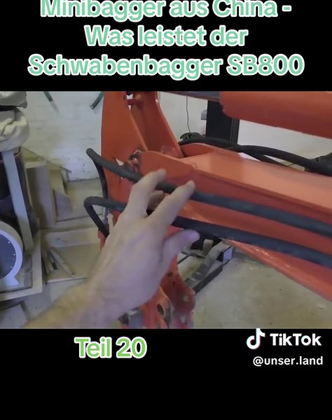 Minibagger aus China - Was leistet der Schwabenbagger SB800